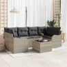 Ensemble de canapé de jardin Gris clair 55 x 55 x 37 cm 636556636556