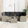 Ensemble de canapé de jardin Gris clair 55 x 55 x 37 cm 636556636556