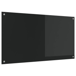 Crédence de cuisine Noir 110 x 60 cm verre trempé 636558636558