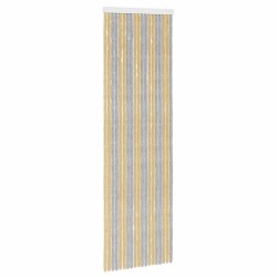 Rideau anti-insectes en chenille Gris et Beige 56 x 185 cm 636559636559