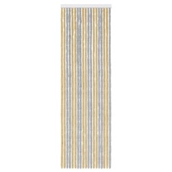 Rideau anti-insectes en chenille Gris et Beige 56 x 185 cm 636559636559