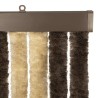 Rideau anti-insectes en chenille Marron foncé et beige 636560636560
