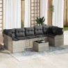 Ensemble de canapé de jardin Gris clair 55 x 55 x 37 cm 636568636568
