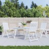 Coussins de chaise lot de 4 beige 40x40x7 cm tissu oxford 636573636573