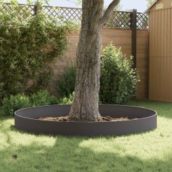 Bordure de Pelouse 10 pcs 103 x 30 cm Acier Noir 636587636587