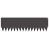 Bordure de Pelouse 10 pcs 103 x 30 cm Acier Noir 636587636587