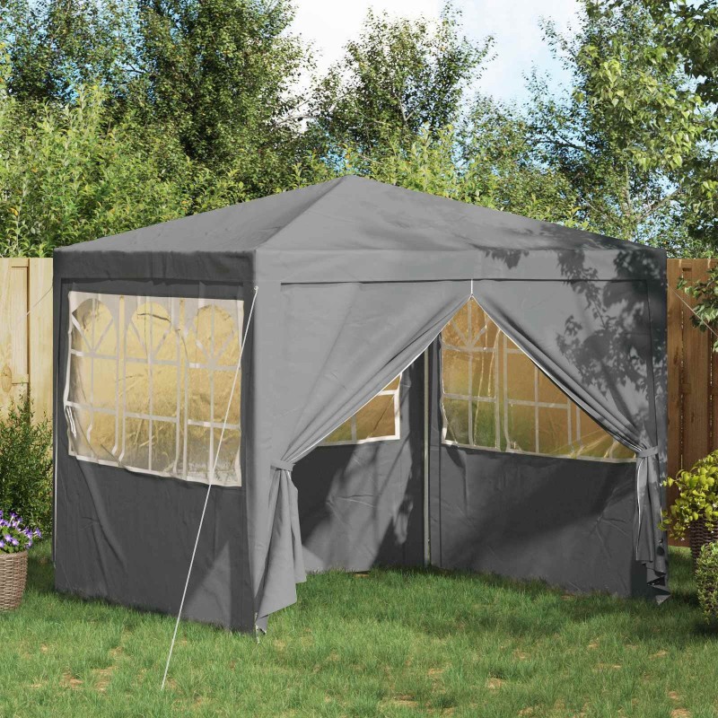 Tente de fête Gris clair 250 x 250 x 240 cm PE et acier 636588636588