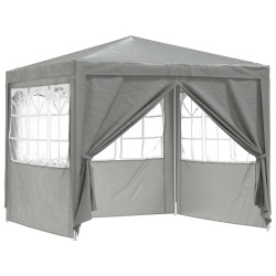 Tente de fête Gris clair 250 x 250 x 240 cm PE et acier 636588636588