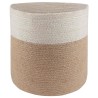 Ensemble de Pots à Plantes 2 pcs Naturel et Blanc Ø 28 x 28 cm 636614636614
