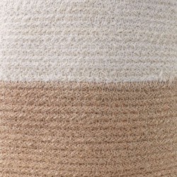 Ensemble de Pots à Plantes 2 pcs Naturel et Blanc Ø 28 x 28 cm 636614636614