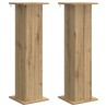 Support de Plante 2 pc Chêne artisanal 30,5 x 30 x 100,5 cm 636617636617