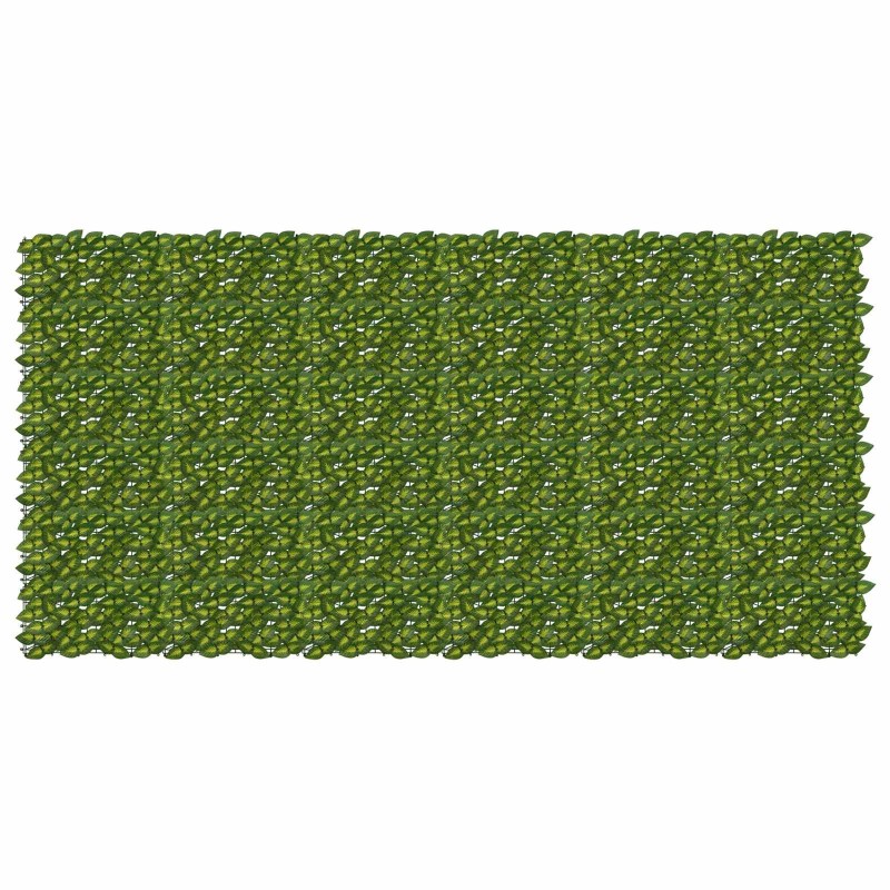 Écran de balcon avec feuilles Vert et jaune 300 x 150 cm 636621636621
