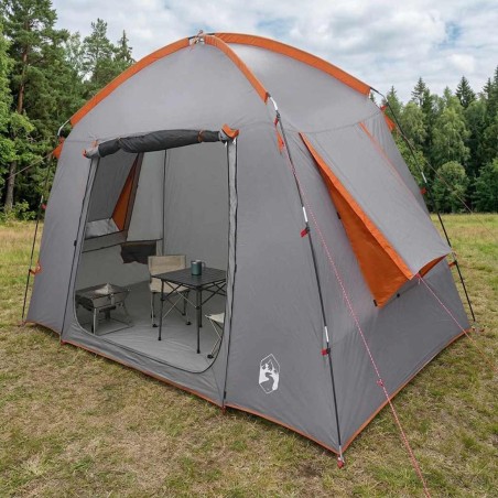 Tente Cabane Gris et orange 210 x 210 x 138 cm Polyester 636638636638
