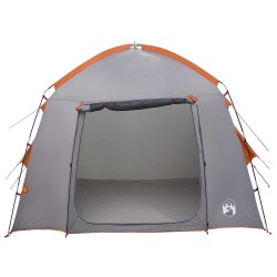 Tente Cabane Gris et orange 210 x 210 x 138 cm Polyester 636638636638