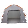 Tente Cabane Gris et orange 210 x 210 x 138 cm Polyester 636638636638