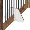 Porte de chien pliable avec supports 6 pcs Bois ancien 602 cm 636640636640