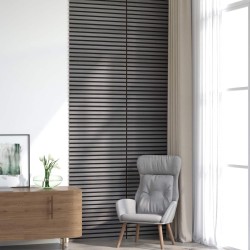 Panneaux muraux 8 pcs Gris 60,5 x 60 cm 636641636641