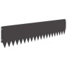 Bordure de Pelouse 10 pcs 103 x 25 cm Acier Noir 636659636659