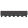 Bordure de Pelouse 10 pcs 103 x 25 cm Acier Noir 636659636659