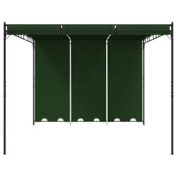 Pavillon 4 x 3 x 2,3 m Vert Polyester et Acier 636662636662