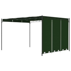 Pavillon 4 x 3 x 2,3 m Vert Polyester et Acier 636662636662