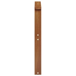 Accoudoirs 2 pcs Marron 60 x 6 x 61 cm Bois d'ingénierie 636667636667