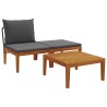 3 pcs Ensemble salon Bois d'Acacia Massif Naturel 636669636669
