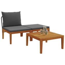 3 pcs Ensemble salon Bois d'Acacia Massif Naturel 636669636669