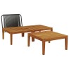 3 pcs Ensemble salon Bois d'Acacia Massif Naturel 636669636669