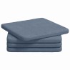 Coussins de siège 4 pcs Bleu 40 x 40 x 3 cm 636671636671