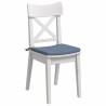 Coussins de siège 4 pcs Bleu 40 x 40 x 3 cm 636671636671