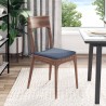 Coussins de siège 4 pcs Bleu 40 x 40 x 3 cm 636671636671