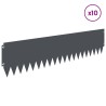 Bordure de Pelouse 10 pcs 103 x 25 cm Acier Anthracite 636674636674