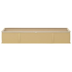 Boîte de rangement avec fenêtre transparente 2 pcs Crème 636676636676