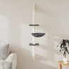 Arbre à chat mural avec griffoir gris foncé 142,5 cm 636677636677