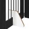 Porte de chien pliable avec supports 6 pcs Chêne noir 362 cm 636680636680