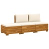 Ensemble de canapés d'extérieur avec coussin 3 Pièce Marron 636683636683