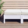 Coussin de palette crème mélangé 60x60x9,5 cm tissu 636695636695