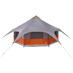 Tente familiale Gris et orange 10 personnes 636703636703