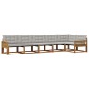 Ensemble de canapés d'extérieur 6 pcs Naturel et gris clair 636705636705