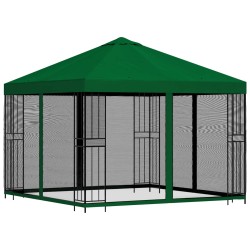 Abri de jardin avec parois 3 x 3 m Vert Polyester et Acier 636715636715