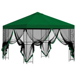 Abri de jardin avec parois 3 x 3 m Vert Polyester et Acier 636715636715
