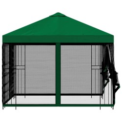 Abri de jardin avec parois 3 x 3 m Vert Polyester et Acier 636715636715