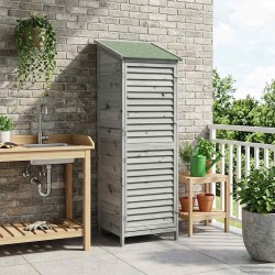 Abri de jardin Gris 59 x 56 x 176 cm Bois de Sapin Massif 636716636716