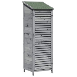 Abri de jardin Gris 59 x 56 x 176 cm Bois de Sapin Massif 636716636716
