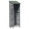Abri de jardin Gris 59 x 56 x 176 cm Bois de Sapin Massif 636716636716