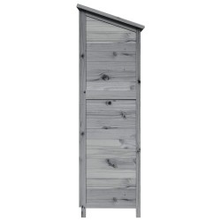 Abri de jardin Gris 59 x 56 x 176 cm Bois de Sapin Massif 636716636716