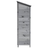 Abri de jardin Gris 59 x 56 x 176 cm Bois de Sapin Massif 636716636716