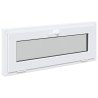 Fenêtre de sous-sol RISOR 110 x 40 cm PVC et verre Blanc 636717636717