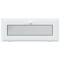 Fenêtre de sous-sol RISOR 110 x 40 cm PVC et verre Blanc 636717636717